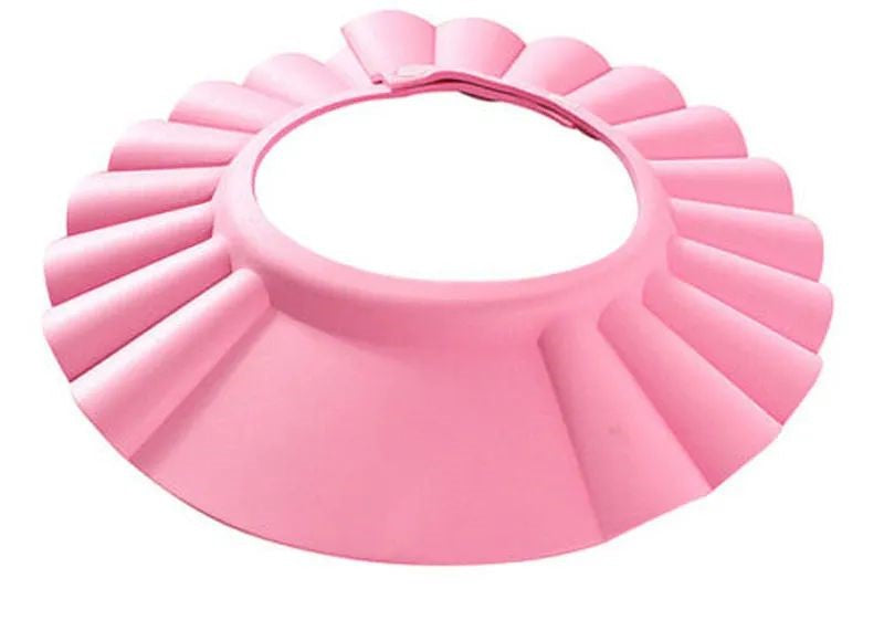 Baby Shower Cap Children Safe Bath Bathing Shampoo Caps Wash Hair Adjustable Elastic Shield for Kids Protective Bath Accessories